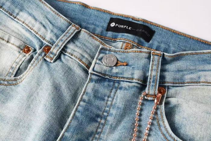 1:1 quality version Four-Pointed Star P Letter Yarn Embroidered Jeans 28963942