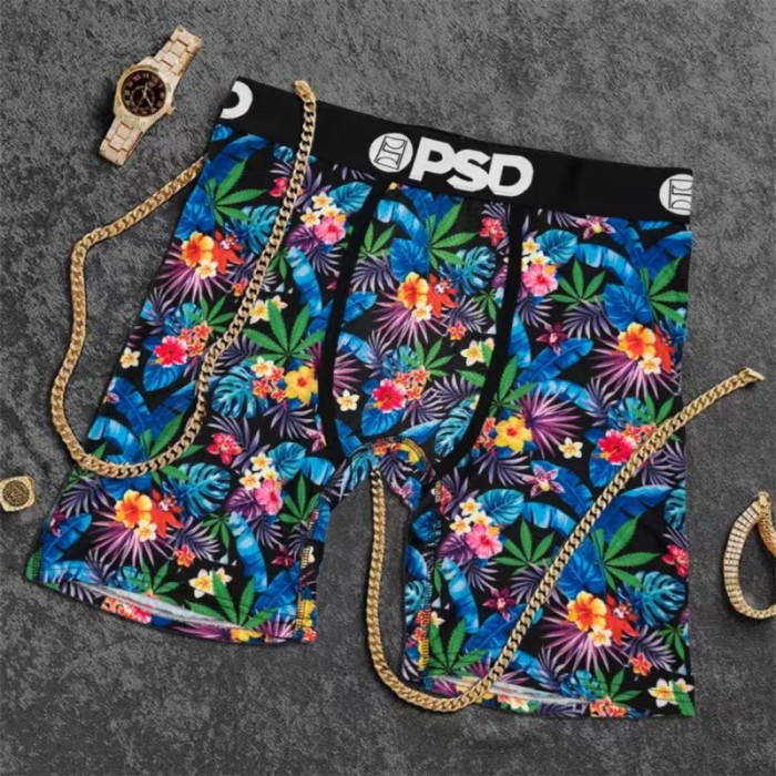 Men's Assorted Street Art & Horror Print Long Boxer Shorts Underwear 16 colors 29108040