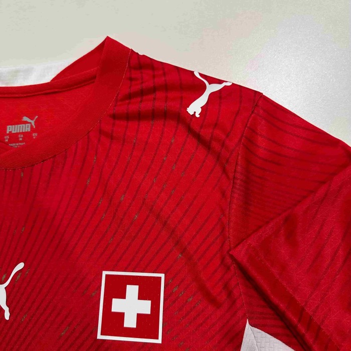 2026/2027 Switzerland Red Shield Home Authentic Jersey 29082279