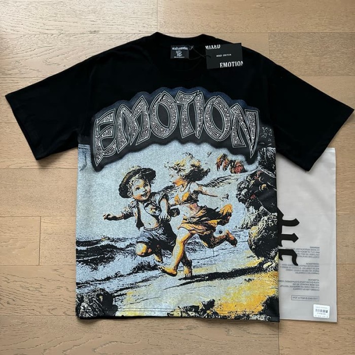 Beach Running Kids Rhinestone Print Washed Tee 29105642