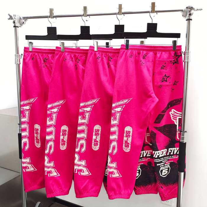 1:1 quality version Screen-Printed Slogan Hoodie & Pants Set 28656017