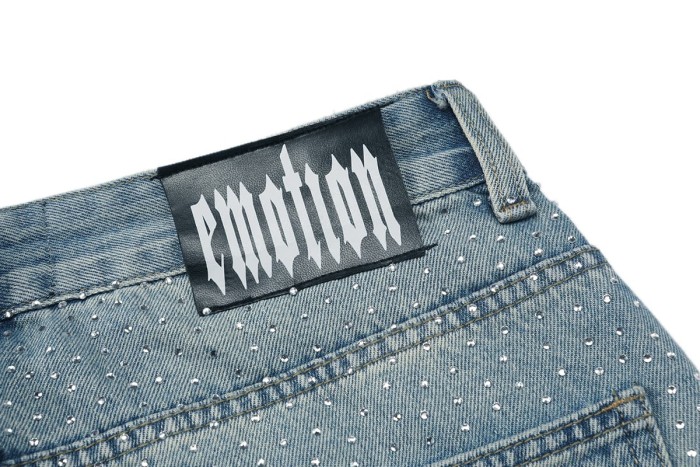 Rhinestone-Embellished Distressed Jeans 28475756