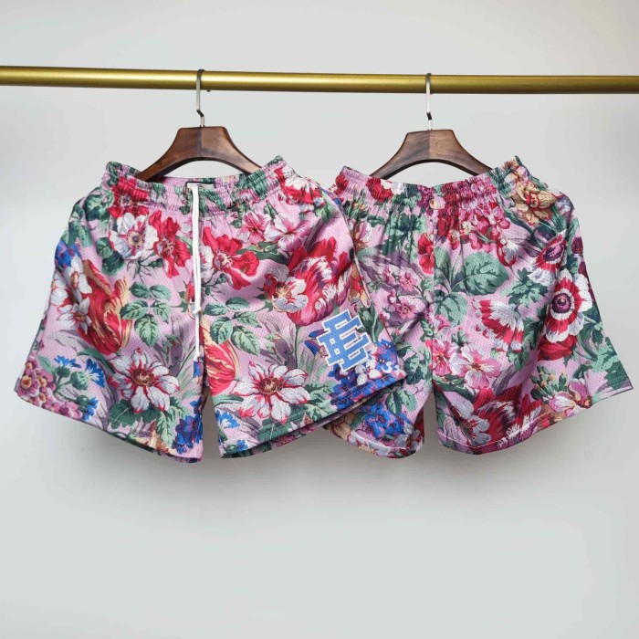 1:1 quality version Ornate Luxury Pattern Mesh Shorts 5 colors 29077531