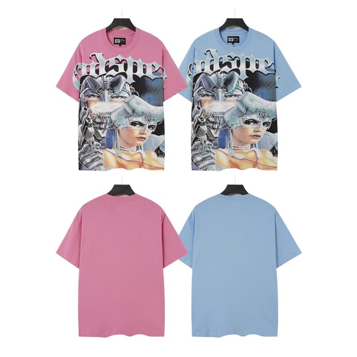 Cyber Twin Female Robot Print Washed Tee 2 colors 29098144