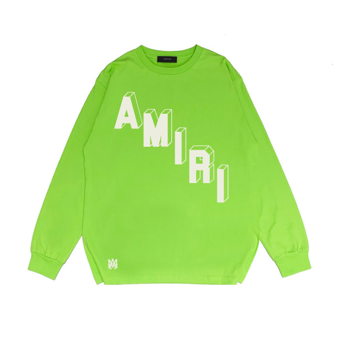 Stereo Alphanumeric Print Long Sleeve T-Shirt 25 colors