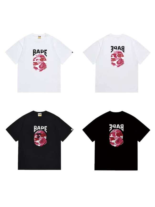 Colorful sketch ape head initial print T-shirt 2 colors 29060630