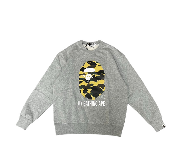1:1 quality version Camouflage Ape Head Print Crew Neck Pullover Sweatshirt 2 colors 28675074