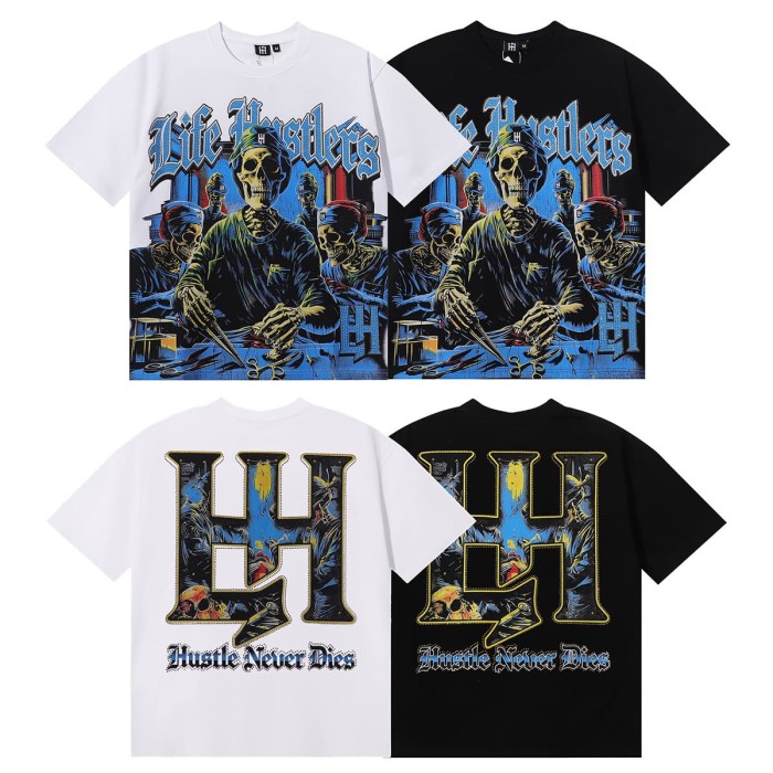 Skeletal Surgeon Rhinestone Print Tee 2 colors 28751252
