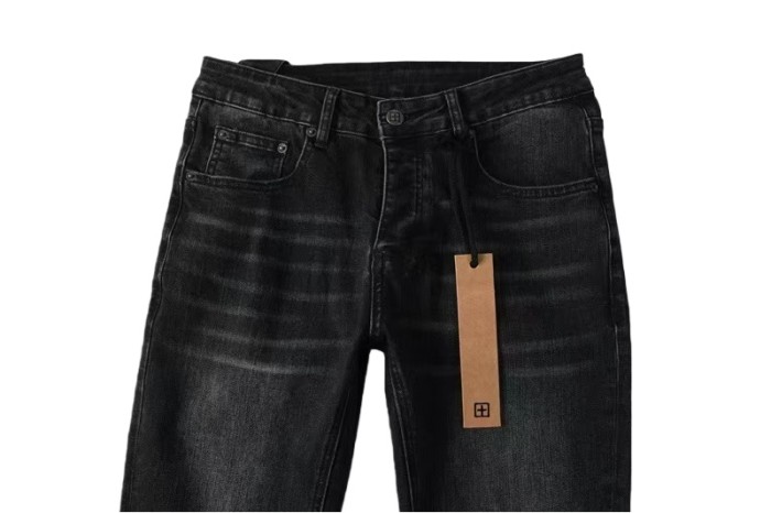 1:1 quality version Knee-hole White Dot Jeans 28700617