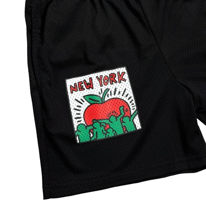 1:1 quality version Art Graffiti Co-Branded Print Mesh Shorts 3 colors 28969518