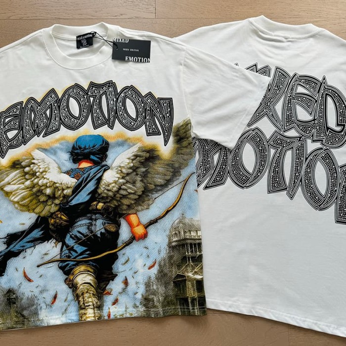 Archer Angel Back Rhinestone Print Tee 29105628