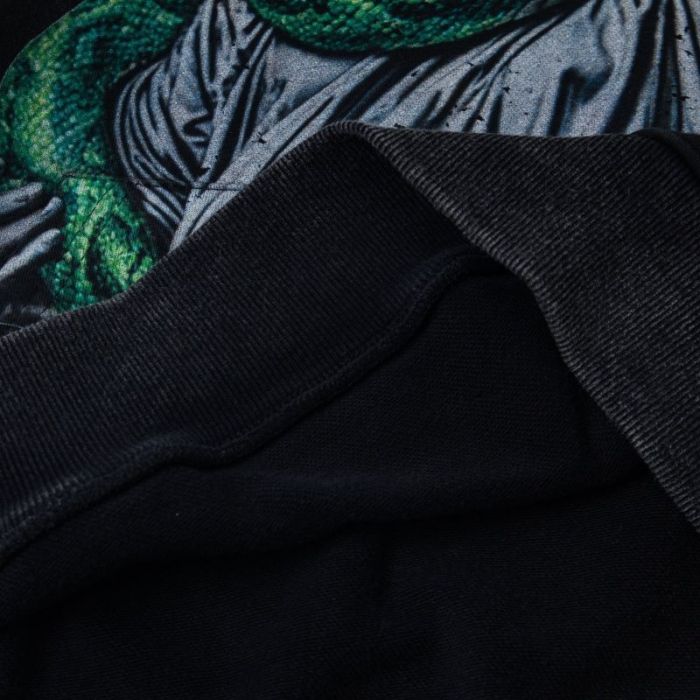 Python Goddess Statue Print Washed Hoodie 28716637