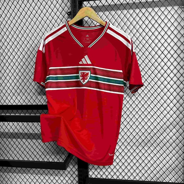 2026/2027 Wales Red Dragon Green Pattern Home Replica Jersey 29082269