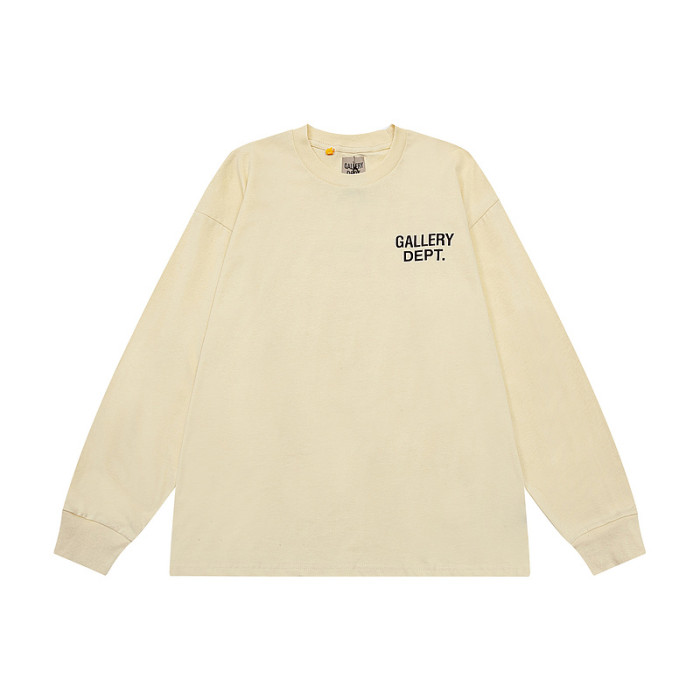 Basic front and back monogrammed long sleeve t-shirt 5 colors