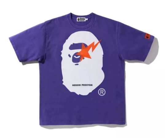 B@pe Her0n Prest0n big logo tee 3 colors