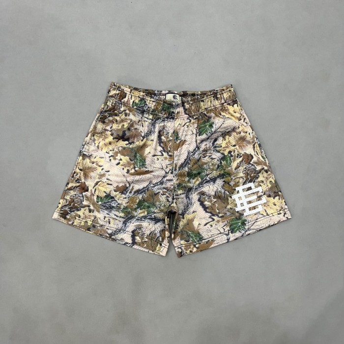 1:1 quality version Full print leaf mesh breathable shorts