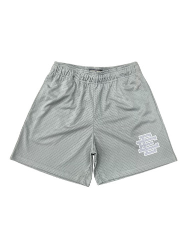 1:1 quality version White Trimmed Grey Logo Mesh Shorts