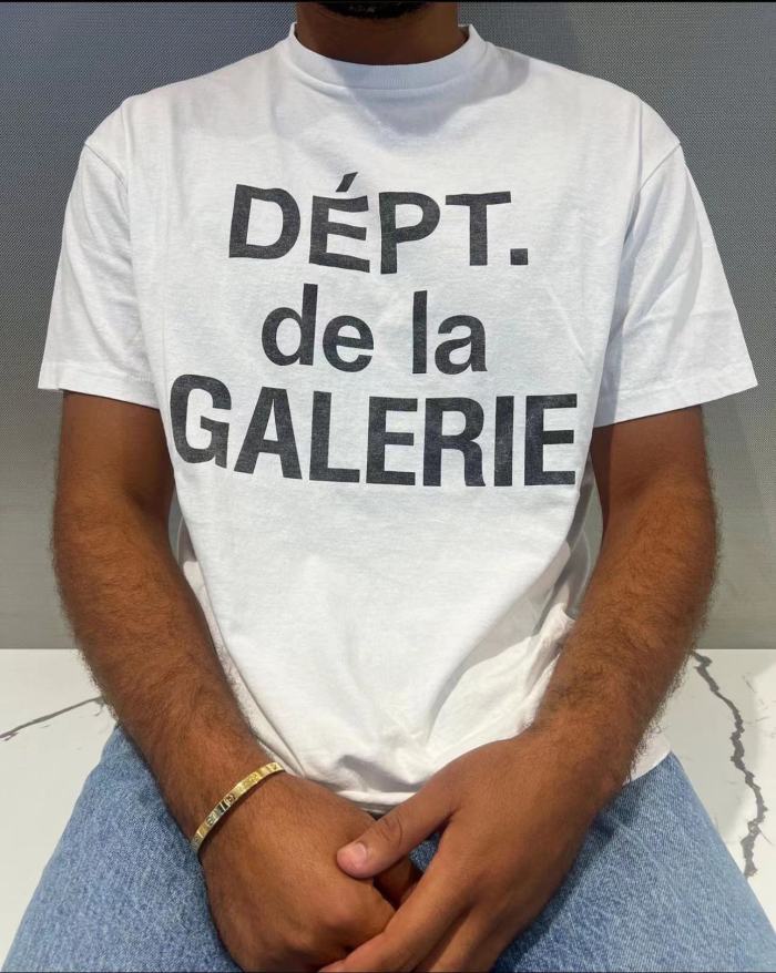 [Big & Tall for weights up to 260 lbs]1:1 quality version Large logo short sleeve on front tee