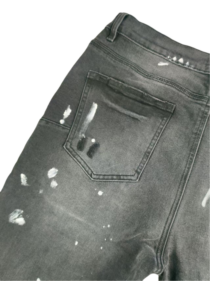 1:1 quality version 28113847 Splash Ink Print Jeans