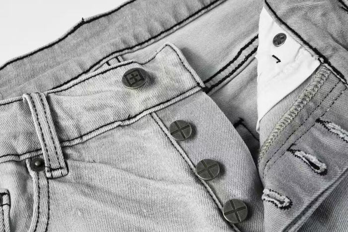 1:1 quality version Tight Ripped Mini M Stitching Denim Shorts 29080454