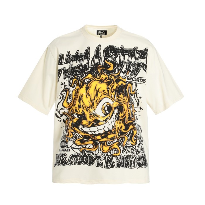Flame-eyed Stranger Print Washed Tee 29092398