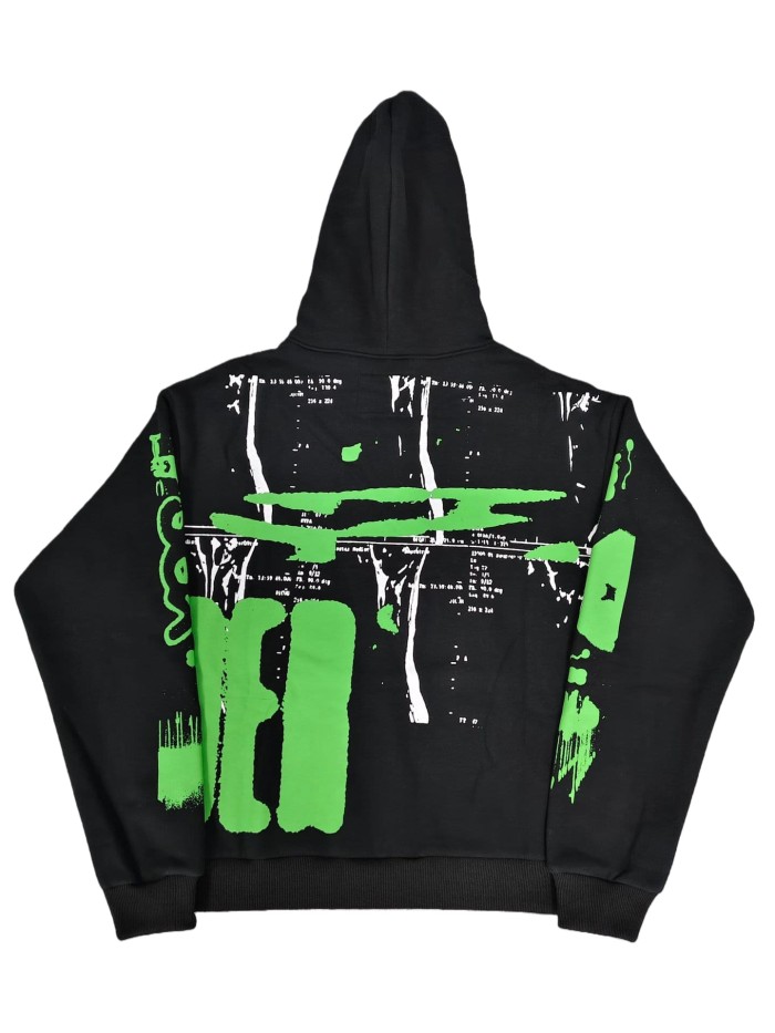 Letter Print Fleece-Lined Hoodie 2 colors 28773484