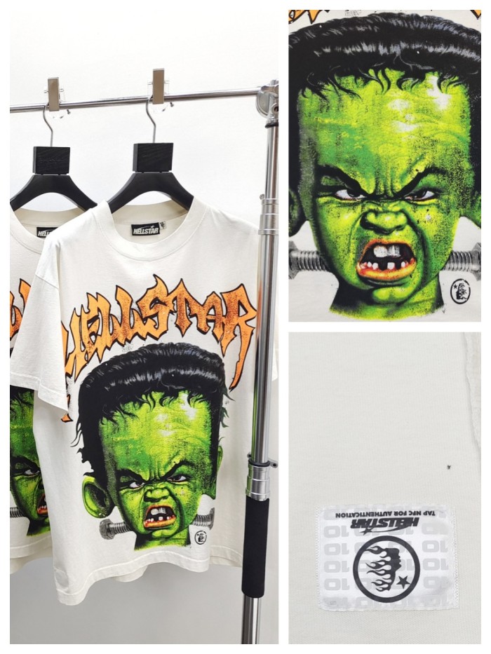 [Big & Tall for weights up to 260 lbs]1:1 quality version Green Face Big Ears Boy Tee with NFC tag