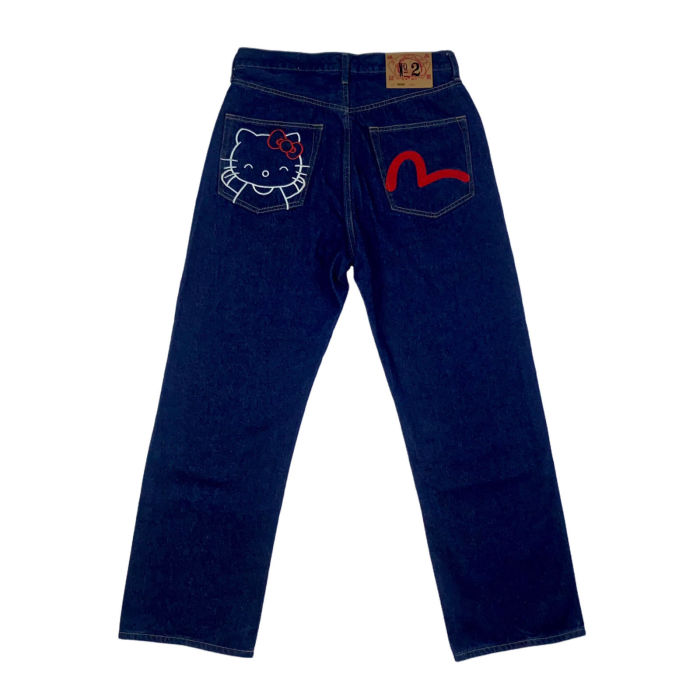 1:1 quality version Lightning Star Ape Head Print Jeans 9 colors 28514941
