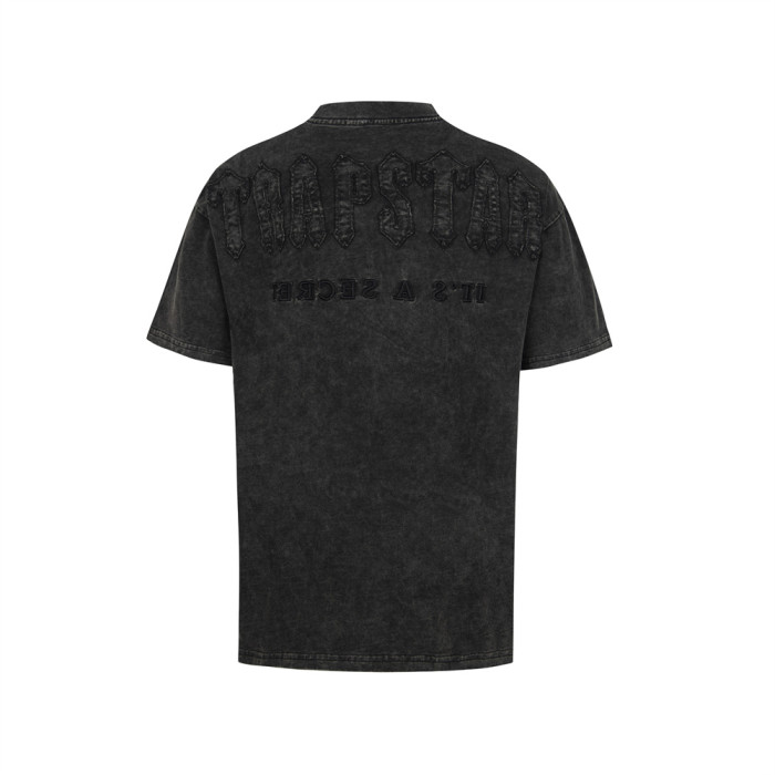 Oversized Retro Washed Streetwear Tee with Subtle  T  Logo Embroidery T-Shirt 3 colors 29077365