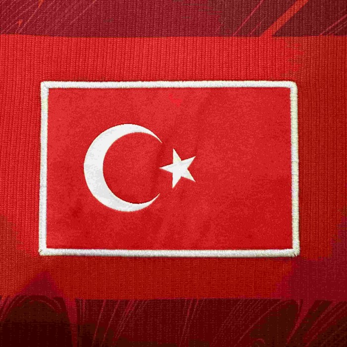 2026/2027 Turkey Red Pattern Star Moon Away Replica Jersey 29082264