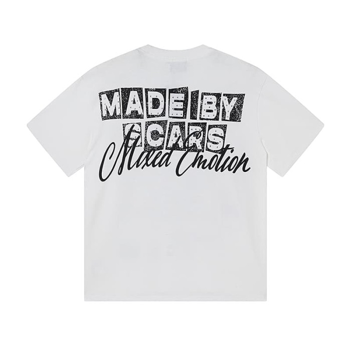 Four-grid Cupid Film Rhinestone Print Tee 2 colors 29105634
