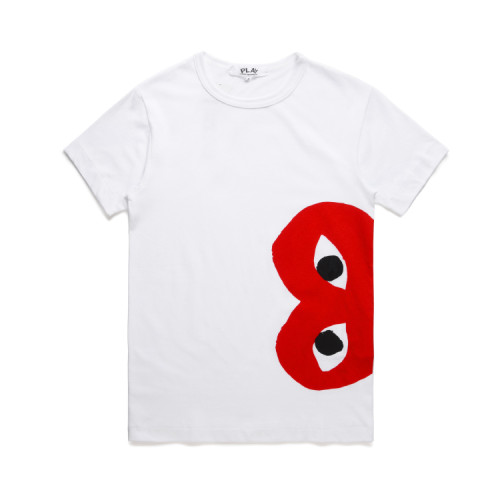 Side Large Red Heart T- shirt 2 Colors