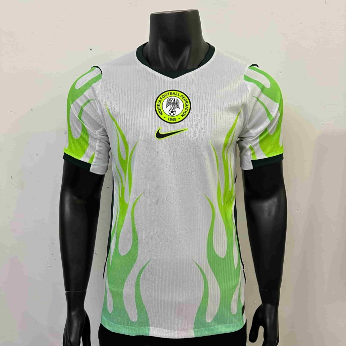 2026/2027 Nigeria White Flame Green Eagle Away Authentic Jersey 29082275