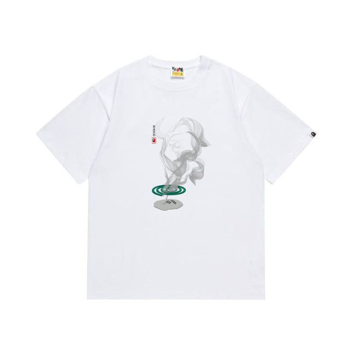 Ape Head Ink Smoke Art Print Japanese Style T-shirt 2 colors 29060599