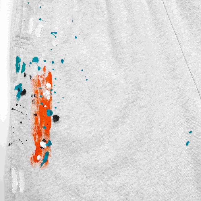 [Big & Tall for weights up to 260 lbs]1:1 quality version Bleached Gray Hand-Painted Splicing Casual Pants 28971601