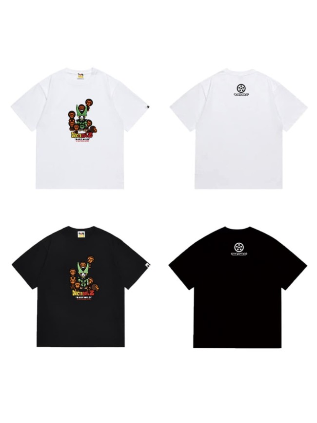 Little monkey surrounded by cartoon print T-shirt 2 colors 29054127