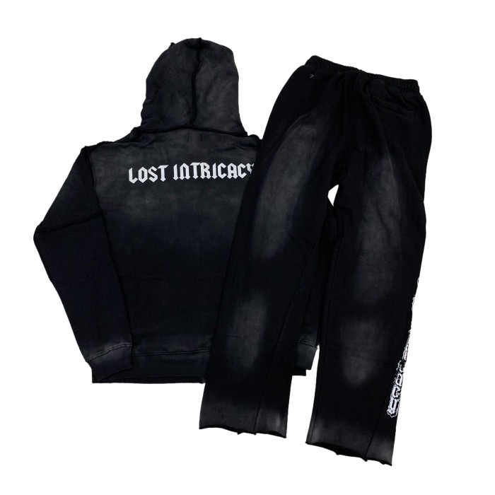 28429746 Chest hot diamond zipper Hoodie & Pants Set