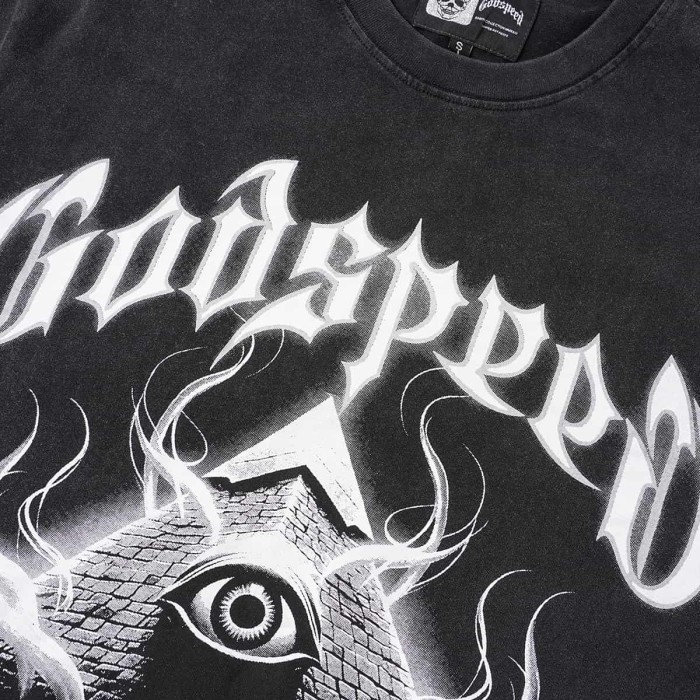 All-Seeing Eye Pyramid Print Washed Tee 29098143