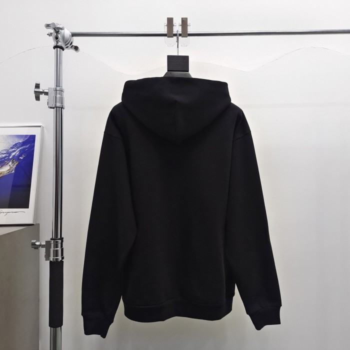 1:1 quality version Love Rhinestone Glitter Spider Web Print Hoodie