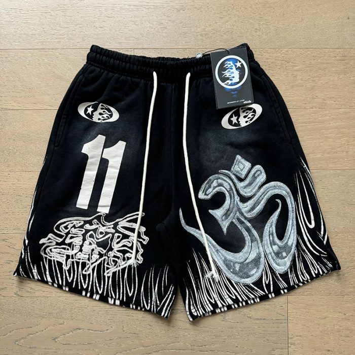 No.11 Flame Totem Print Washed Shorts 2 colors 29043458
