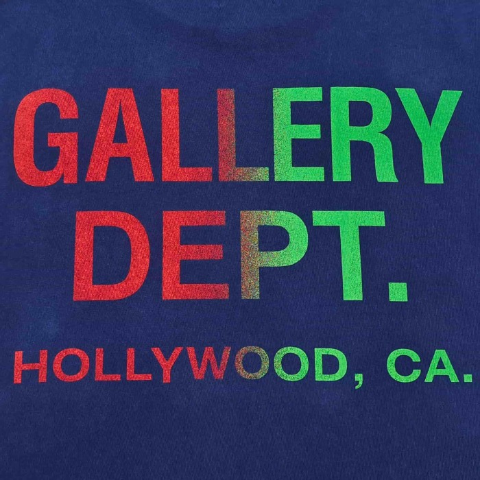 [Big & Tall for weights up to 260 lbs]1:1 quality version Fake Pocket Gradient Letter Print Tee 28971600