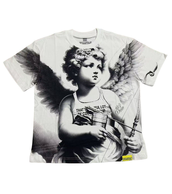 Pink Angel Print Tee 4 colors 28599022