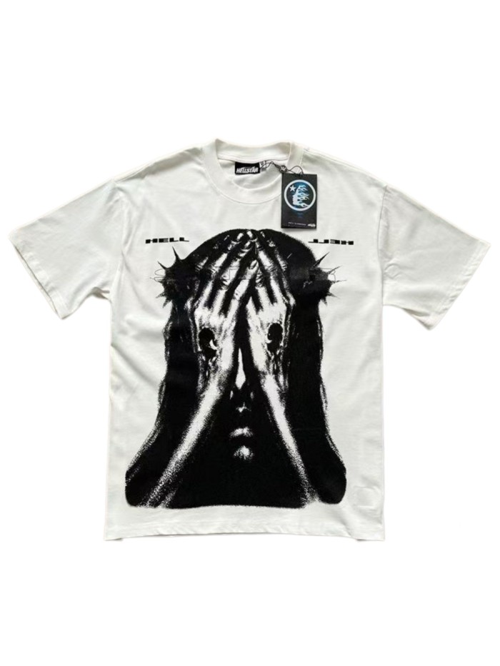 Niche Dark Style Printed Streetwear T-shirt 29032785
