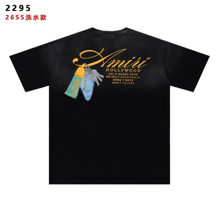 Hollywood Tassel Key Print Washed Tee 29052420