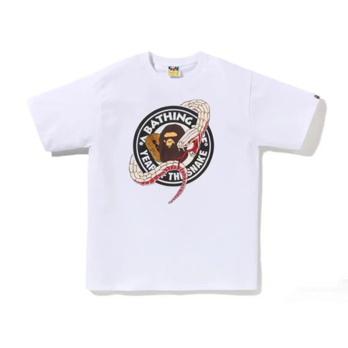 28200991 Year of the Snake Limited Line Ape Head Baby Milo Round Medallion Print tee 49 colors