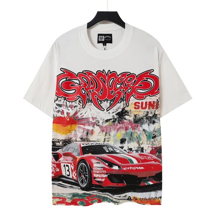 Splatter Graffiti Racing Print Washed Tee 2 colors 29098142