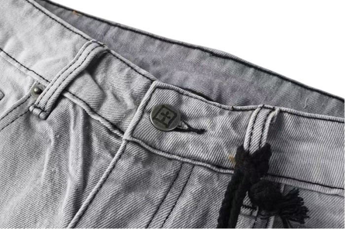 1:1 quality version Worn Hole Slim-fit Jeans 28700614
