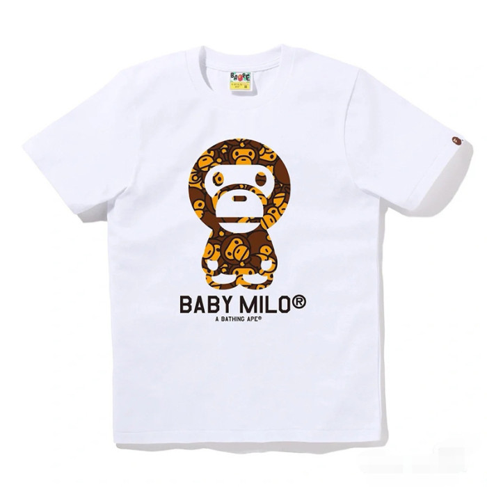 28330499 Baby Milo Camouflage Ape Head Print tee 15 colors