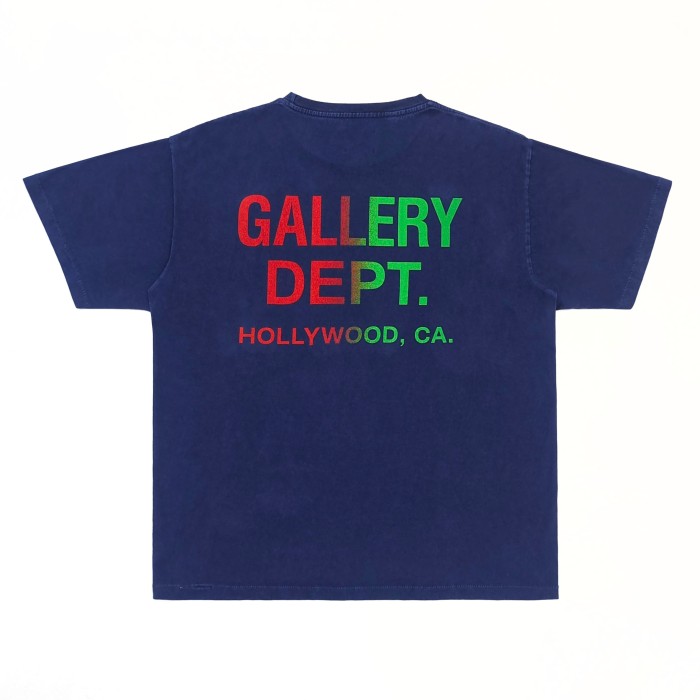 [Big & Tall for weights up to 260 lbs]1:1 quality version Fake Pocket Gradient Letter Print Tee 28971600
