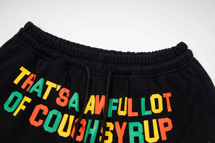 Reggae Color Block Letter Print Shorts 29035358